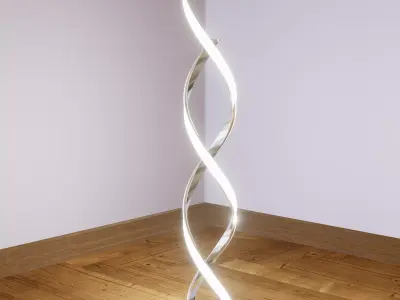 Modern table lamp Low-poly 3D model