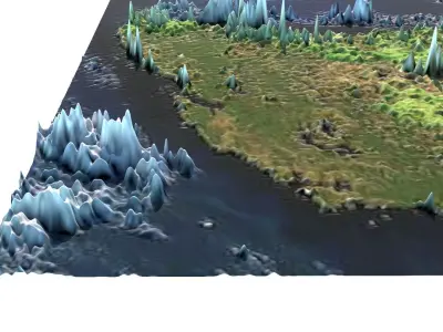 Tasmania Island 3D model