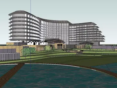 vacation spot-Resort-Fashion Leisure Hotel-0136 3D model
