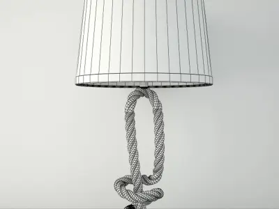 Nautical Rope Table Lamps 3 3D model