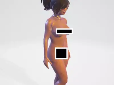 Asian Girl Naked Statue - Ready to Print - NSFW 3D print model