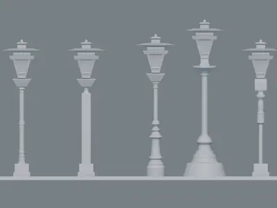 Lamp Post 3D print model