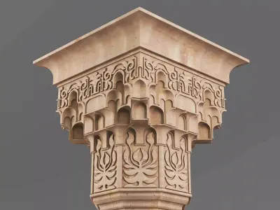 Muqarnas Architectural Column 006 3D model