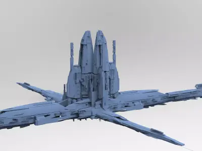 Sci-Fi Assassin tower Base 4 3D model
