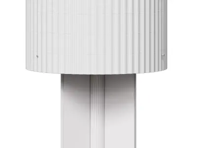 Tischlampe Emmi mit Riffelglas 3D model