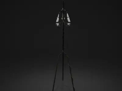 Holly Hunt Roman Ring Floor Lamp 3D model