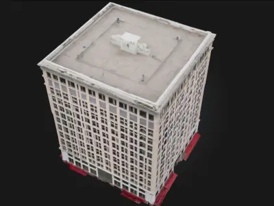 Urban Tower Model Modern HighRise Building 3D model