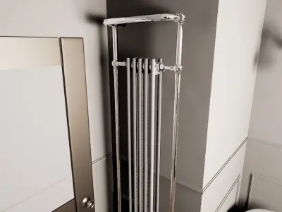 Two Wall Radiators Low-poly 3D model