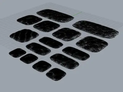 Shallow Crusted Landscapes 3D print model