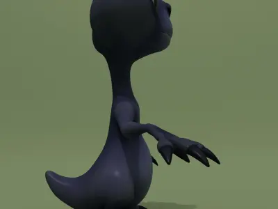 Cartoon Monster Alien Vally 3D model