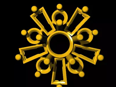 Tops earrings Free 3D print model