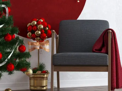 CORONA SCENE 06-Cristmas Styling 3D model