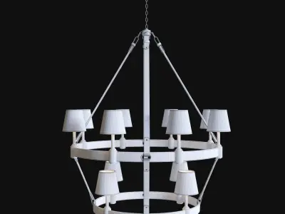 Riley Large Two-Tier Chandelier 3D model