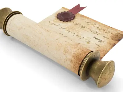 Ancient Scroll 3 3D model