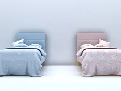 kids bedroom 3D model