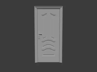 LOWPOLY DOOR MODEL 2 Low-poly 3D model