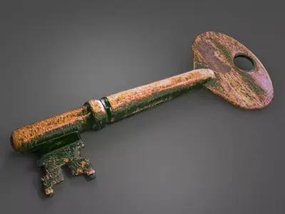 The Key old rusty 3D model