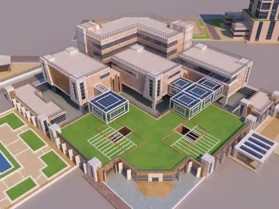 0146 - Research Center Building 3D model
