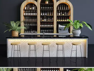 Restaurant Bar 8 3D model