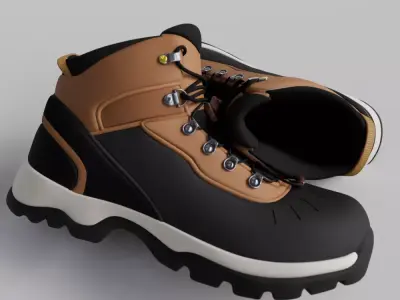 Winter boots 3D model