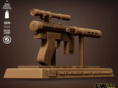 STAR WARS Lando Blaster Tested for 3D printing 3D print model