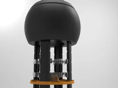 Plastic Stand Hair Gel 3D model