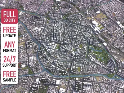 Changzhou - 3D City Model Low-poly 3D model