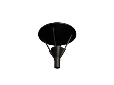 Lantern-10 light post with dome on top 3D model
