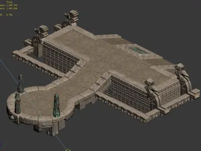 Egypt - Ruins - Platform 01 3D model