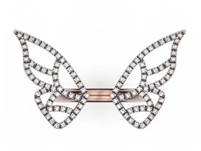 Ring Two Wings 3D print model