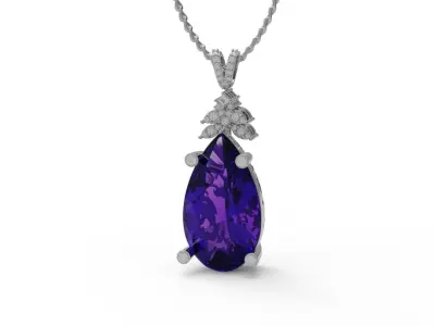 Tear pendant 3D print model