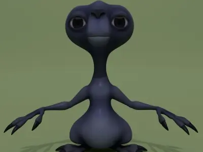 Cartoon Monster Alien Vally 3D model