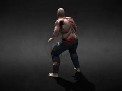 Zombie Brute Low-poly 3D model