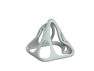 SciFi Cube Object No 59638 Low Poly Shape Low-poly 3D model