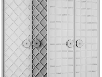 Entrance door set229 3D model