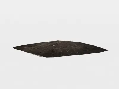 Ground patch Low-poly 3D model