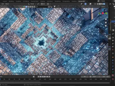 space  Low-poly 3D model