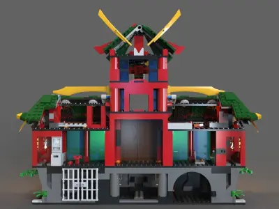Lego ninja refuge 3D model
