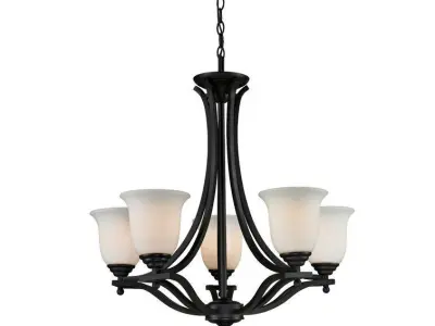 Cadiz Light Shaded Empire Chandelier 3D model