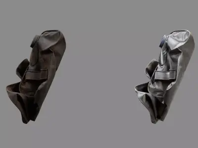 Crushed Paint Can Rectangular 07 3D model