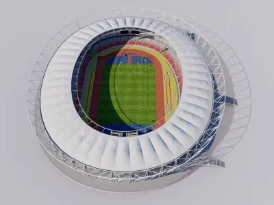 National Athletics Centre Budapest Hungary 3D model