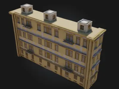 Narrow Flatiron Building  Iconic Wedge-Shaped Urban Marvel 3D model