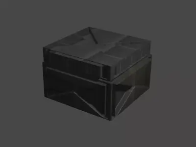 Sci Fi Storage Box  Futuristic 3D Model 3D model