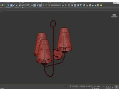  Toya Sconce Low-poly 3D model