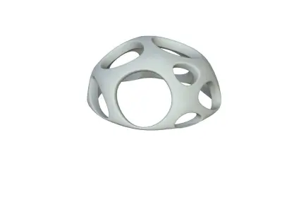 SciFi Cube Object No 47597 Low Poly Shape Low-poly 3D model