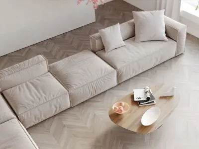 Contemporary Living Room 03 3D model