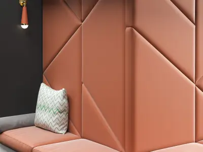  Restaurant and Office Lobi Seating 14 3D model