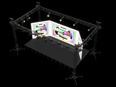 Studio Stage System 3D model