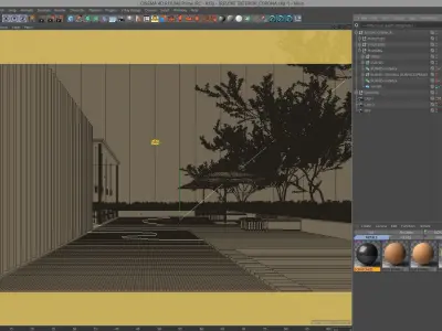 Corona - C4D Scene files - Resort Exterior 3D model