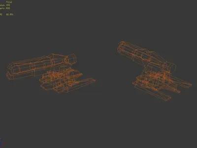 Rotating Fort - Common Fortress 02 3D model